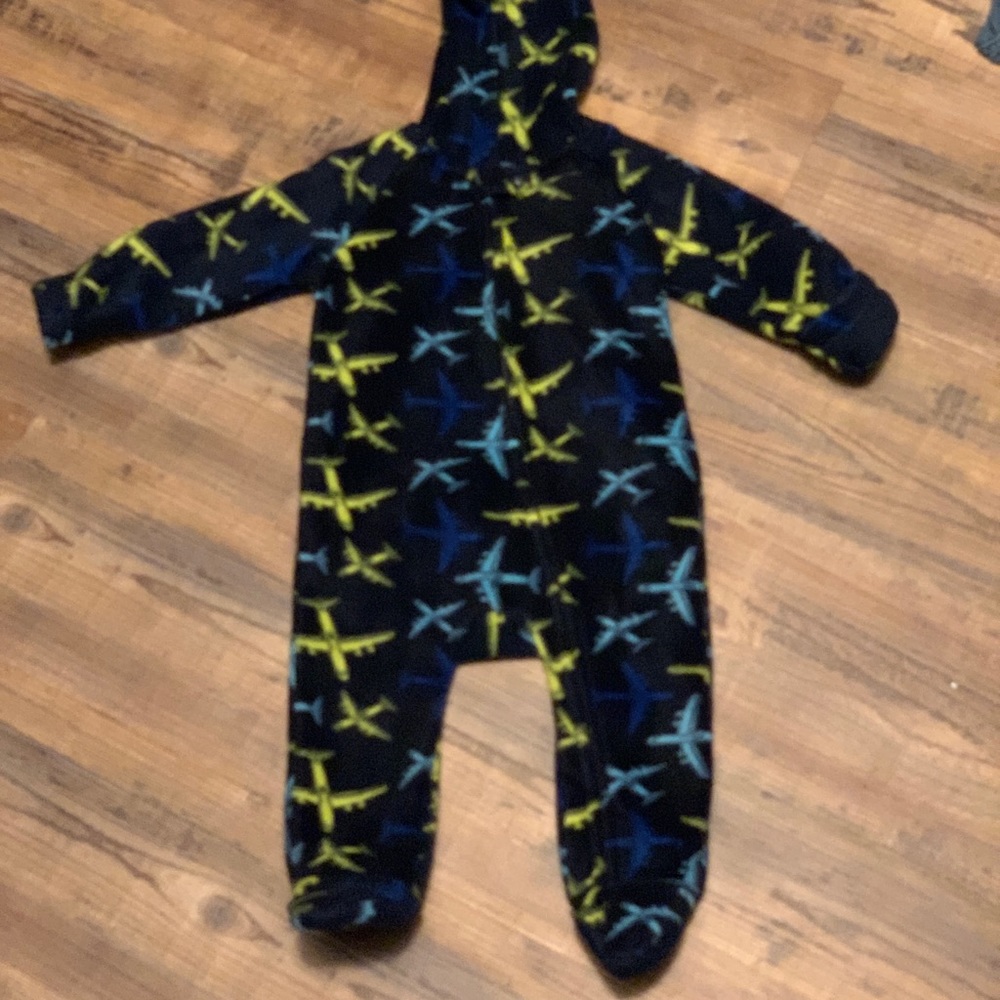 Zip up jacket w/ hood & hand covers/onsie jacket